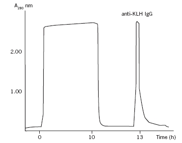 affinity purification chromatogram